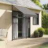VidaXL Retractable Awning, Awning with Adjustable Height, Balcony Sun Canopy, Garden Terrace Patio Awning, 368737