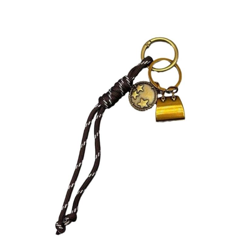 

Braided Rope Keychain Lightweight Portable Detachable Design For Keys Bags Backpacks School Office Outdoor Use 1