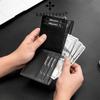 Baellerry Men Fashion Tri-fold Wallets Vintage Design Business ID Card Holder Zipper Coin Purse