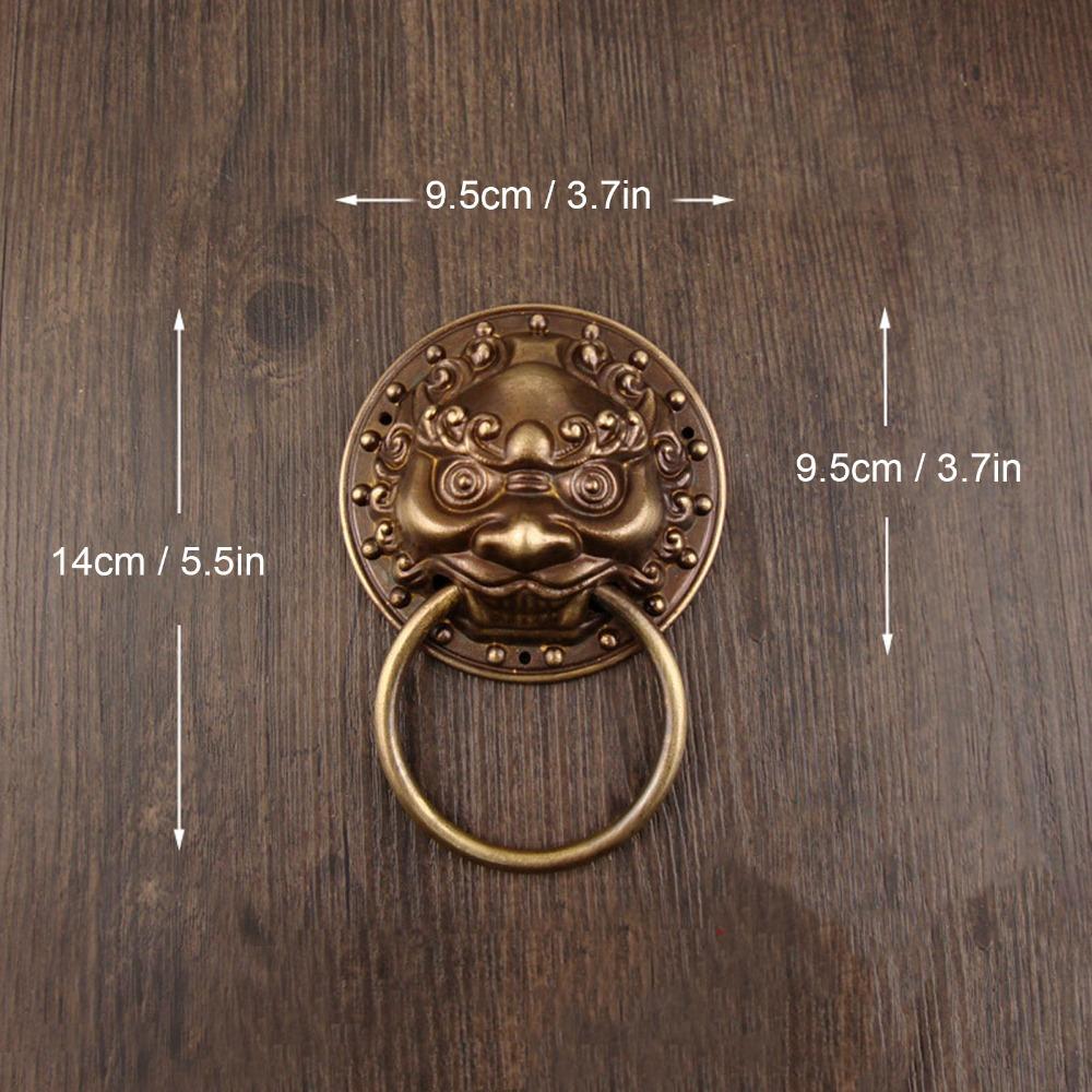 Bronze Antique Door Knocker Brass Door Handles Cabinet handle Decorative Knob  Home Furniture