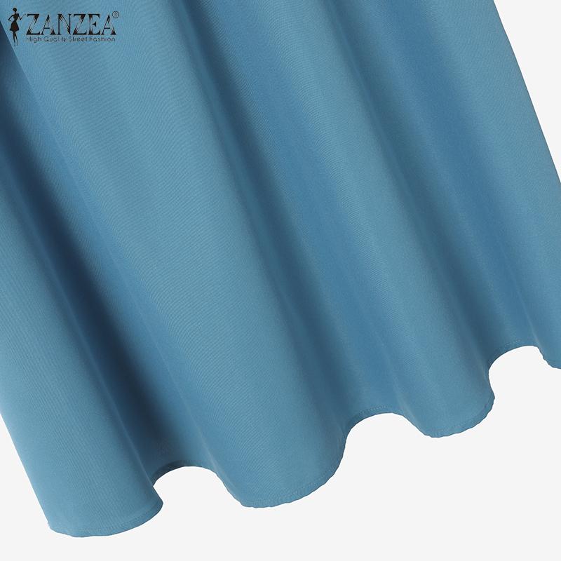 ZANZEA Women Print Tank Tops and Long Skirts Summer Two Piece Suit Sets