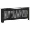 vidaXL MDF Radiator Cover Black 205 Cm