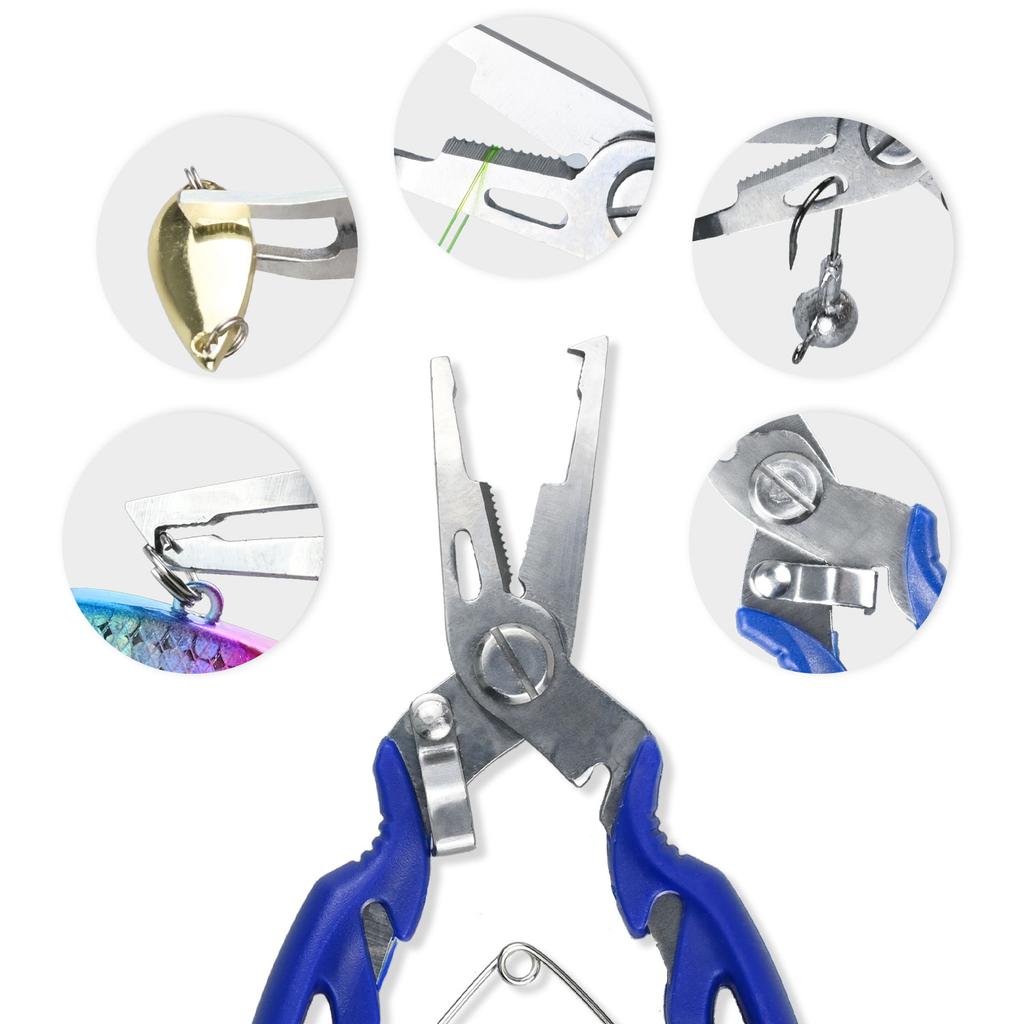 Fishing Pliers Tool Set - Metal Fish Lip Gripper with Stainless Steel Fishing Pliers, Essential Tools for Freshwater Fishing