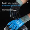 Wonder Grip Handschuhe Latex Wasserdicht Vollbeschichtete Handschuhe Nylon Blau Arbeitshandschuhe Kälteschutz Gartenhandschuhe