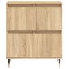 Vidaxl Chest of Drawers, Sonoma Oak, 60X35X70 Cm, Wood-Based Material