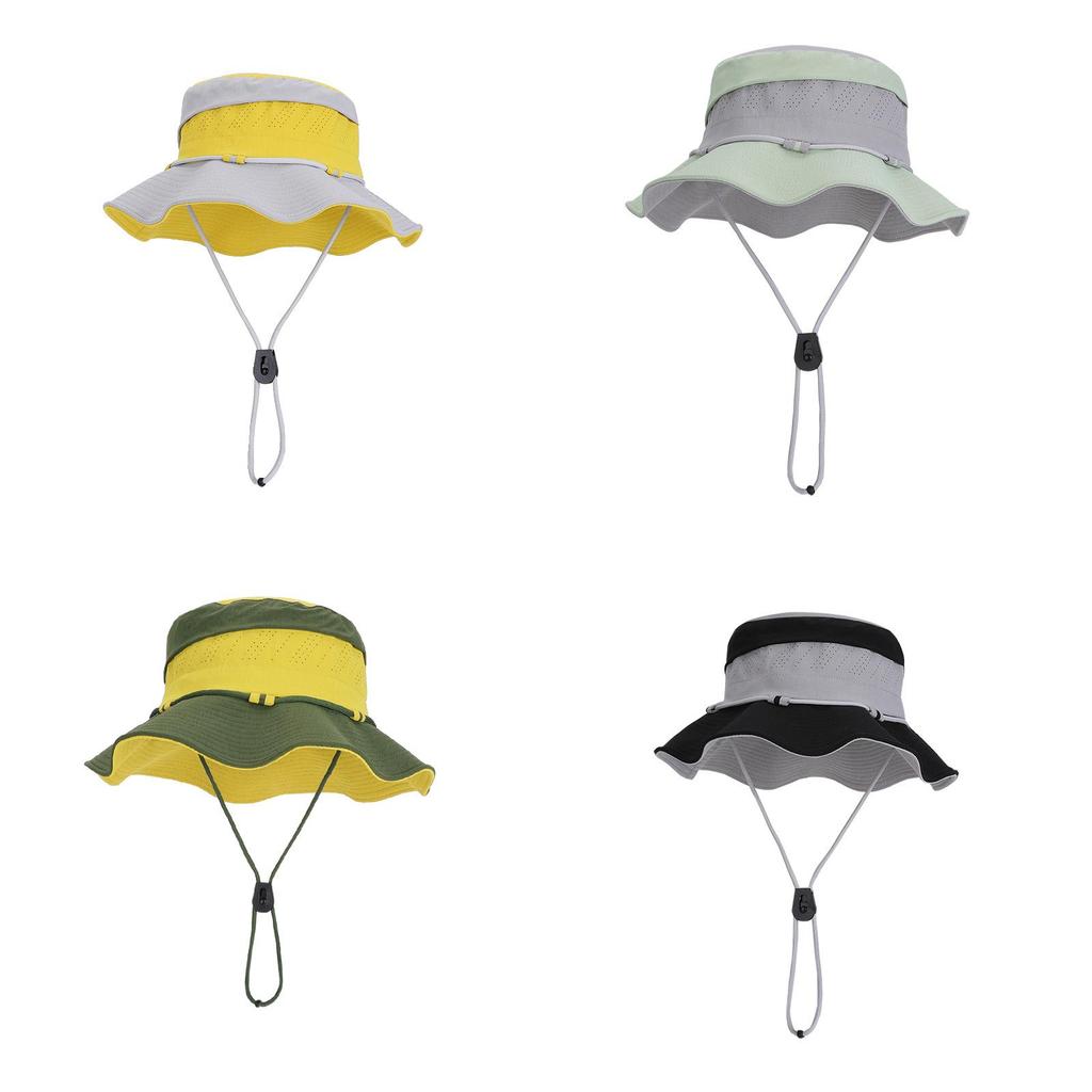 Summer Mens Outdoor Wide Brim Fishing Hat With Breathable Polyester Sun Protection For Casual Wear