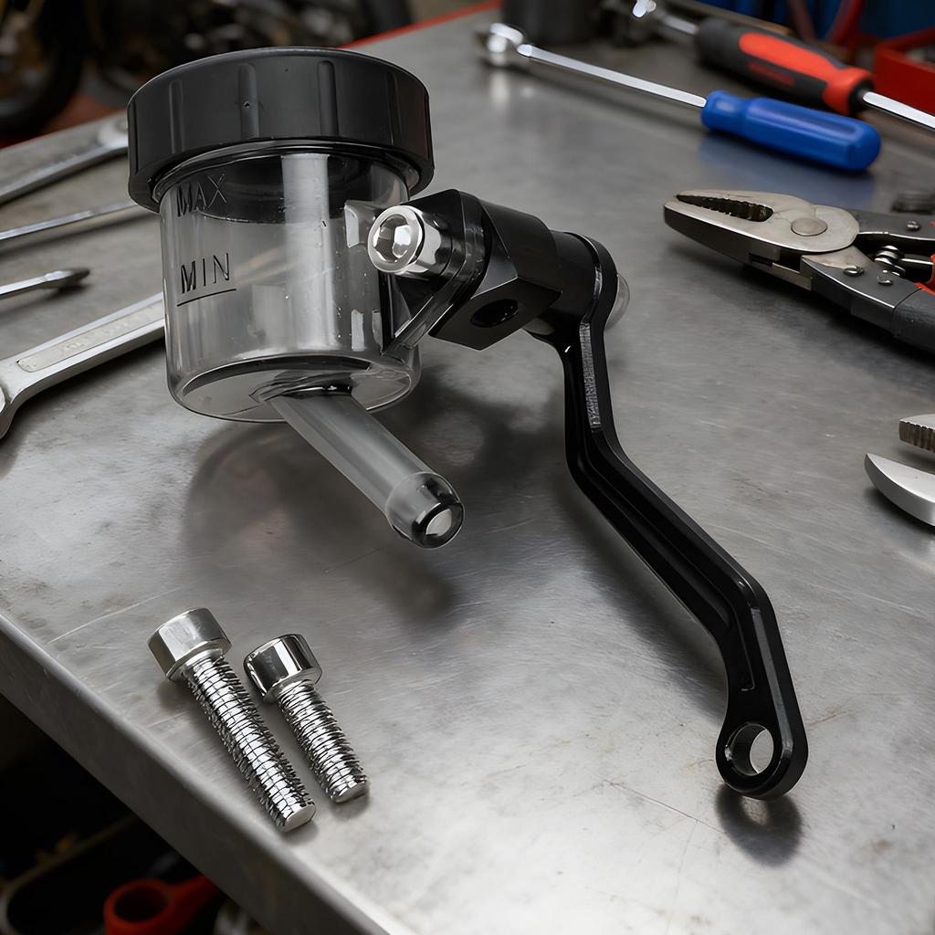 Motorcycle Reservoir Oil Cup Bracket Vibration Dampening Brake Reservoir Bracket For Motorcycle Riding For Daily Commutes City