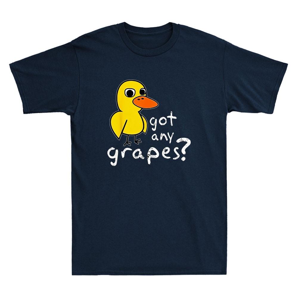 Got Any Grapes Funny Duck Cartoon Meme Quote Vintage Unisexs Short Sleeve TShirt