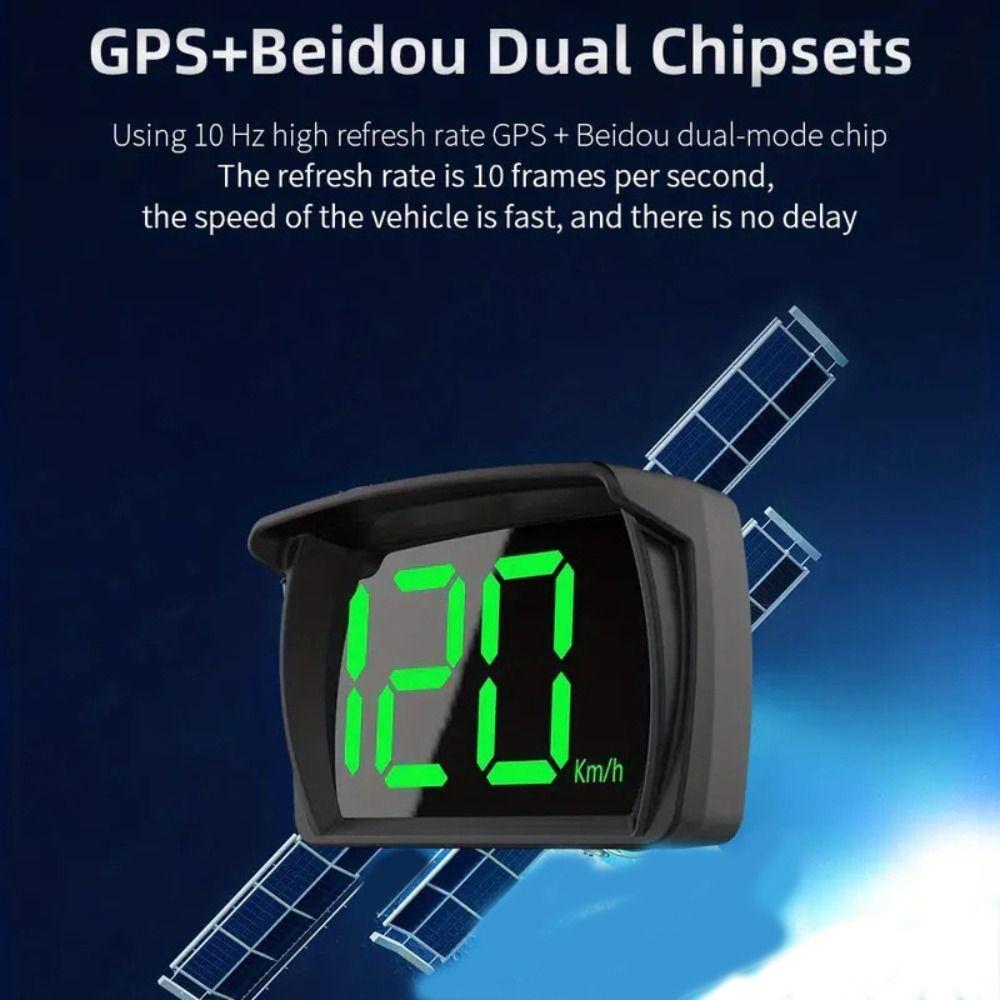 Large Font Display Car Headup Display MPH/KMH Digital Speedometer Car HUD  Car Interior