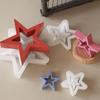 Silicone Star Mold Star Shape Christmas Craft Decor Ornament Mold 3D Pentagram Shaped Clay Chocolate Candy Molds Star Mold For