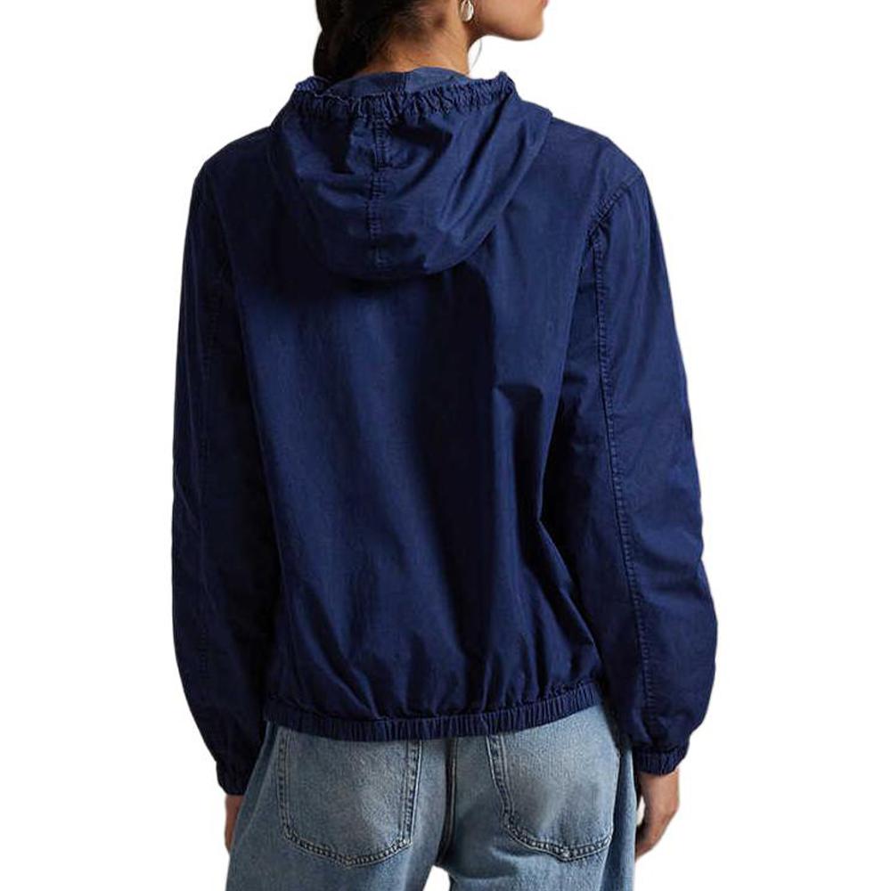 Polo Ralph Lauren Cotton Loose Fit Hooded Jacket Women Jackets Dark-Blue WMPOOTWN5A20089-410