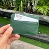 Mini Sheepskin Card Holder: Lightweight Genuine Leather Coin Purse, Soft & Stylish with Wet Oil Wax Finish