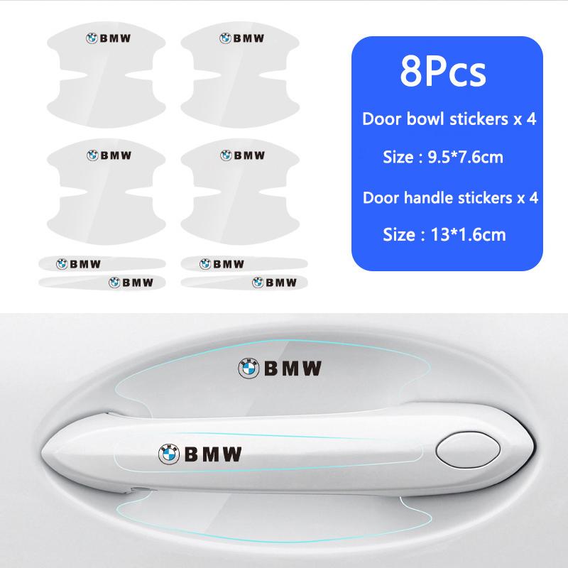 Car Door Handle Protective Film Transparent Anti-Scratch Sticker For BMW E46 E90 E60 F30 G20 X1 X2 X3 X4 X5 X6 X7 I3 I4 I5 I7 M2