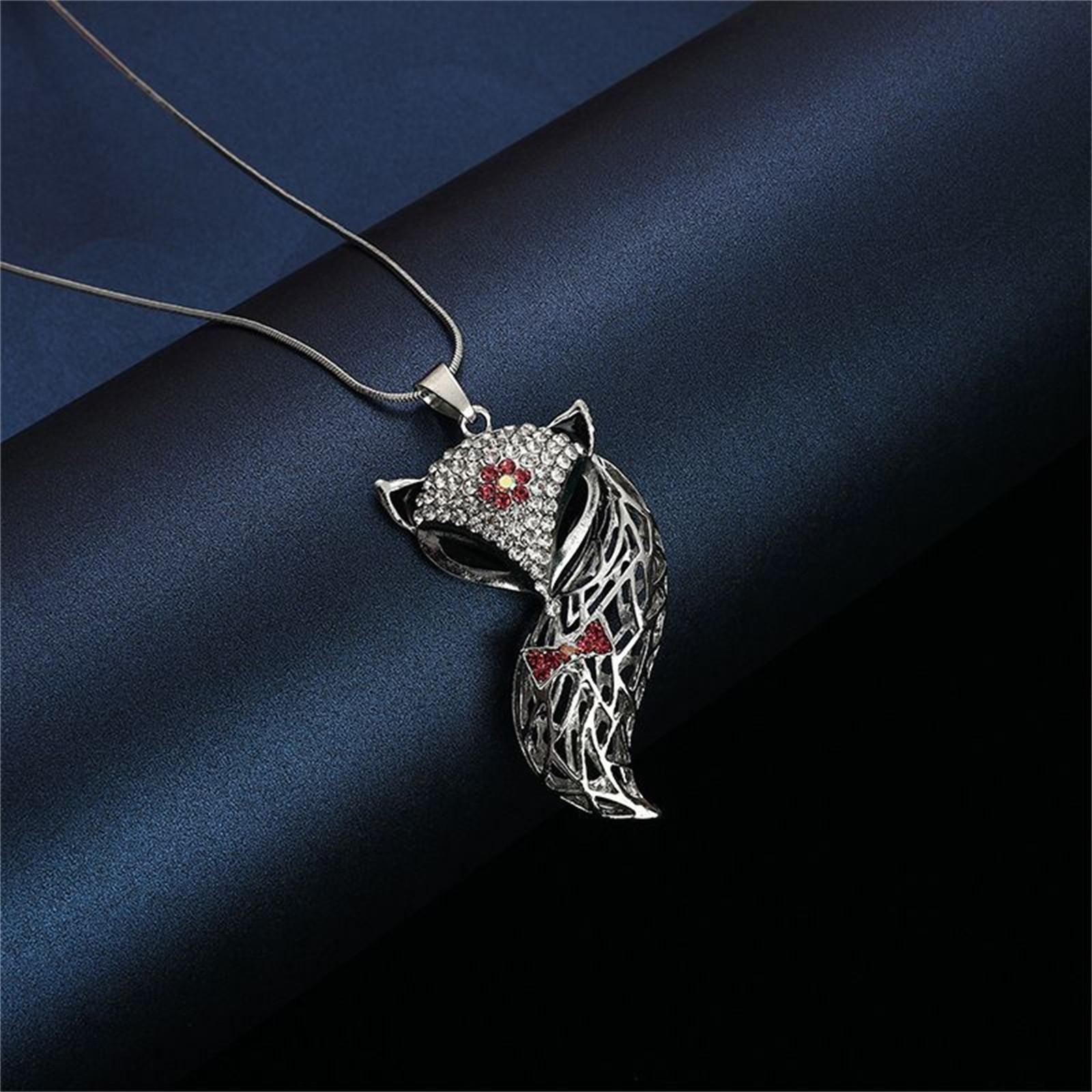 

Женское ожерелье, ретро, персонализированное, модный женский кулон, аксессуар One Size серебряный