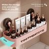 Suction cup storage rack, bathroom and toilet storage basket, no need for drilling, toilet and washbasin, wall-mounted storage