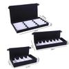 Grids PU Glasses Case 5/8/15 Slot Jewelry Display Box Foldable Sunglasses Box  Travel