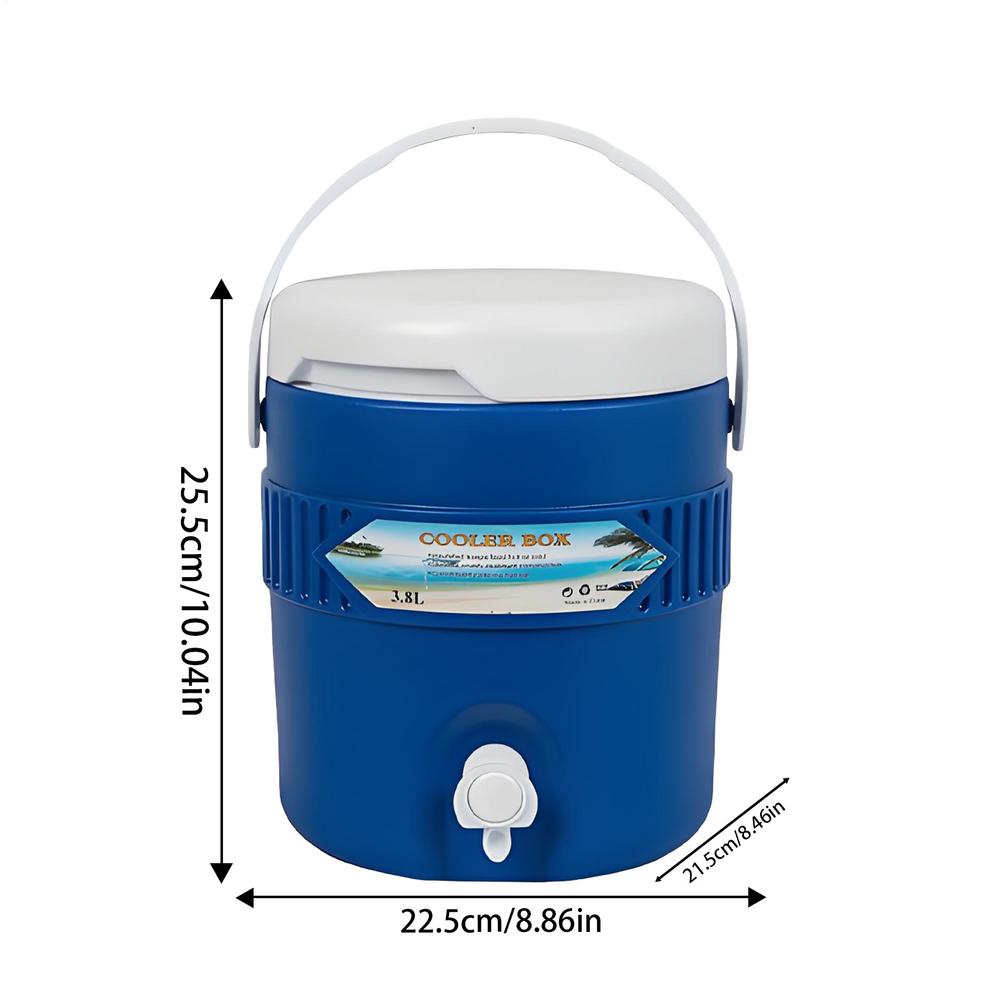 Insulated Beverage Cooler Cold Hot 3.8L Insulated Camping Coolers Portable Drink Dispensers Beverage Serveware For Parties