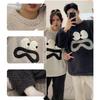 Flannel Pajamas Winter Couple Warm Pullover Women Warm Coral Fleece Student Casual Thickened Cute Home Service