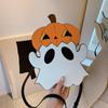 Halloween Creative 3D Cartoon Cell Phone Purses Pumpkin Ghost Design Cute Shoulder Bag Personalized Candy Color Crossbody Bags CLE