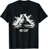 Mountain Nature Graphic Tee with Z Generation Humor - No Cap Design