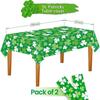 St. Patrick's Day Themed Party Tablecloth Irish Trefoil Decoration Disposable Plastic Tablecloth Festival Decoration Supplies