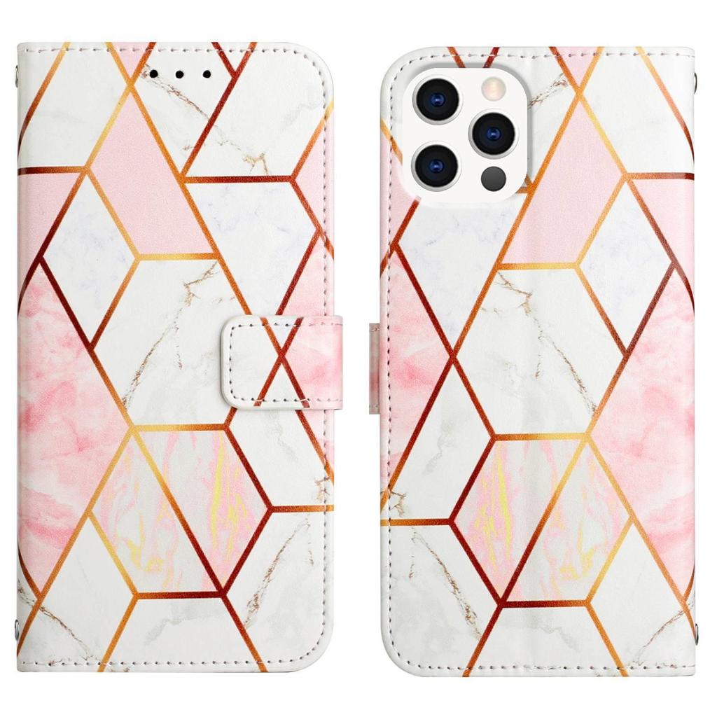 Suitable For IPhone 15 Pro+Max Phone Case With Stand 14 Marble 12 PRO Flip Cover Protective Case