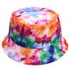 Europejsko-Amerykański Kapelusz Bucket Tie-Dye Chroniący Przed Słońcem: Dwustronny Design Graffiti dla Mężczyzn i Kobiet