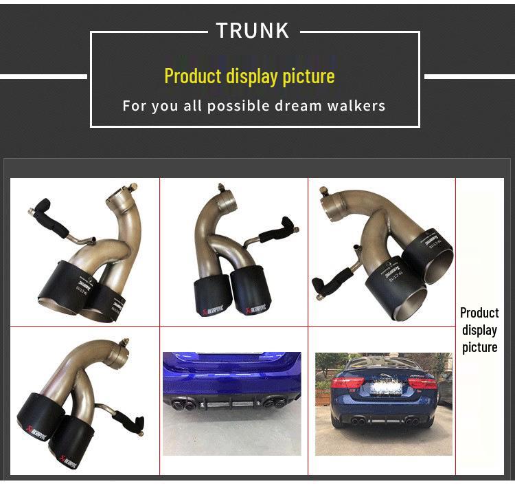Carbon Fiber Quad Exhaust Tailpipe for Jaguar X-F Modification
