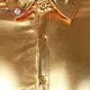 Cozy Up Men's Metallic Disco Shiny Slim Fit Long Sleeve Button Down Nightclub Party Shirts