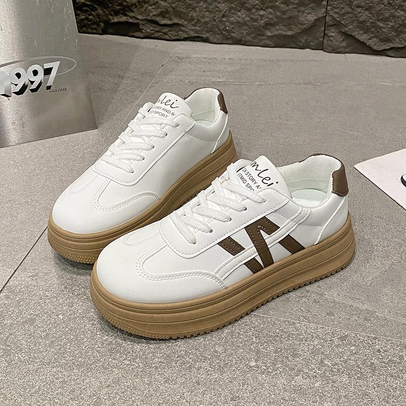 

Новые повседневные моральные тренировочные кроссовки женские спортивные популярные универсальные женские туфли 2025 новые весенне-осенние кеды женские белые туфли 36 хаки