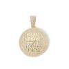 Men's Hip Hop Round Diamond Pendant Necklace – Eco-friendly Alloy Cuban Chain