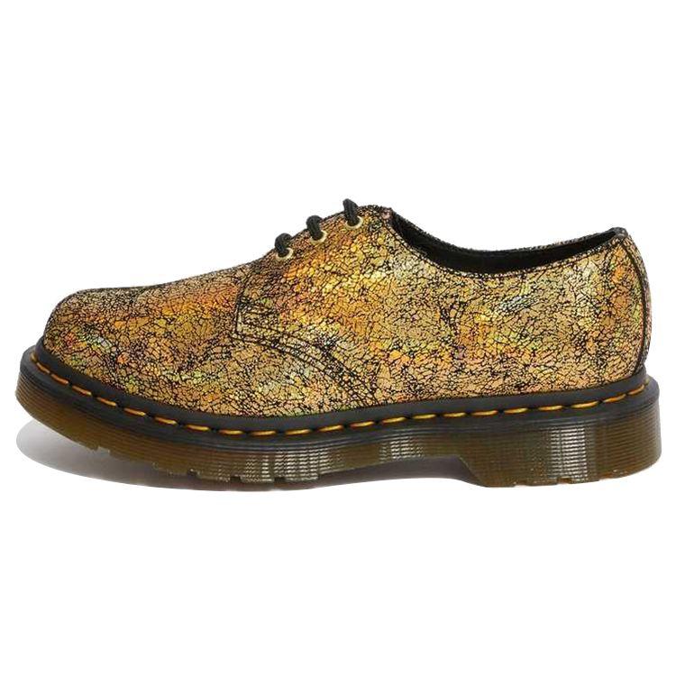 Dr. Martens 1461 Metallic Simple Comfortable Casual Shoes Women Shoes Yellow 25729710