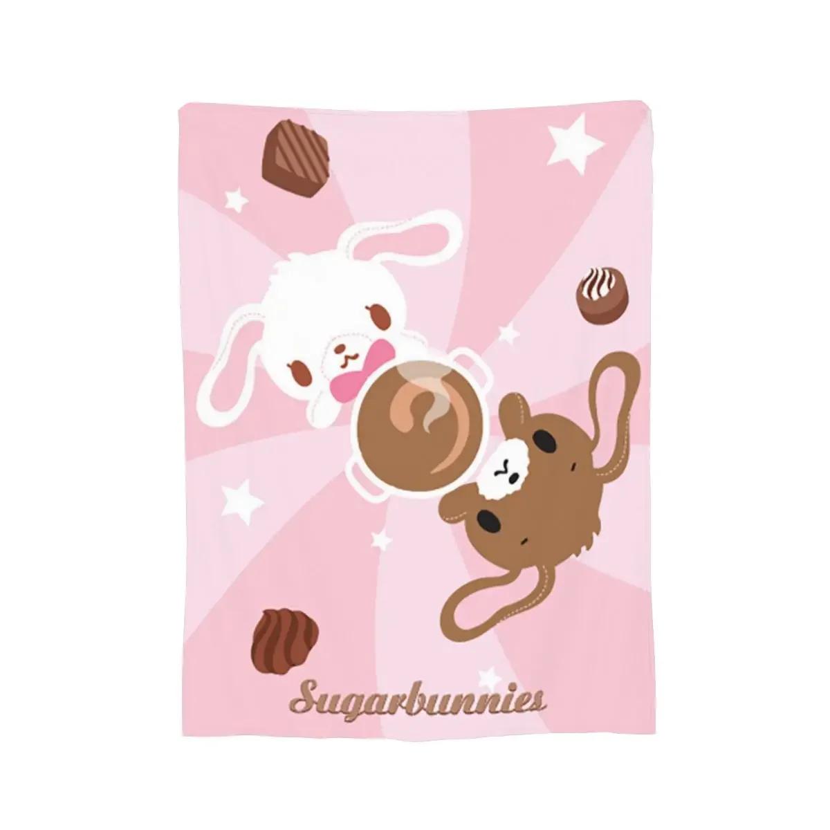 

Sugarbunnies Blankets Soft Warm Flannel Throw Blanket Bedding for Bed Living room Picnic Travel Home Couch 30x40in
