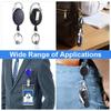 Transparent Card Slots Id Badge Holder Id Pendant Badge Reel Storage Organizer Employee Pass Work Card Case