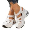 Fashion 2025 New Women's Fashion Hollow Out Roman Sandals Platform Wedge Shoes for Ladies Big Size Casual Thick Bottom Height Increasing