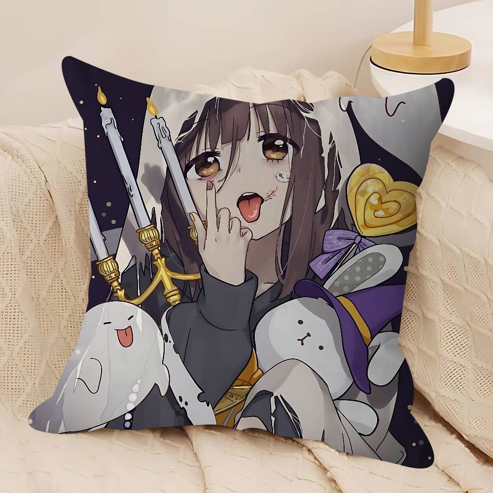 M-Менхера-чан Персонализированная наволочка для подушки Детская спальня Декор для бурной вечеринки Наволочка Подарок на день рождения ребенка, детский праздник 12x12Inch