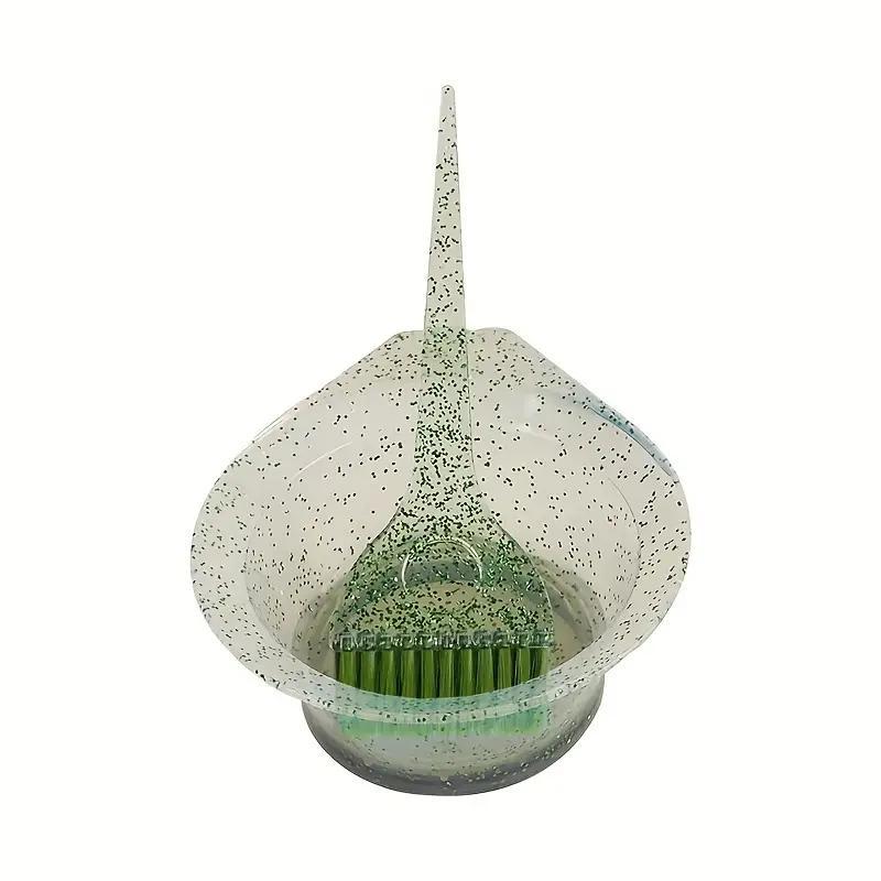 

Набор из 2 блестящих мисок для окрашивания волос, миска для окрашивания волос, миска для окрашивания волос, аппликатор для окрашивания, инструменты для домашнего парикмахерского салона зелёный