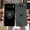 For Google Pixel 10 Pro Phone Case Pixel 9 Pro XL TPU Case Pixel 8 Pro 9A 8A 7A 7 6A 6 Pro Soft Cover Black Spider Web