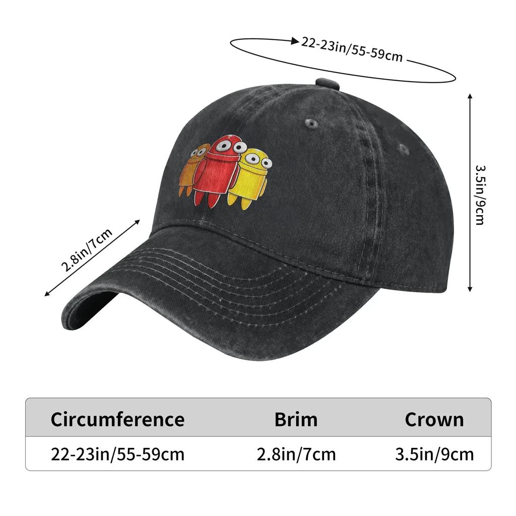 R.E.P.O. Robot Horror Games Unisex Style Baseball Caps  Distressed Denim Washed Hats Cap Vintage Adjustable Snapback Hat