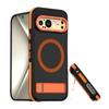Compatible with Wireless Charging Magnetic Stand and Anti-Vibration Protective Case for Google Pixel 9 Pro XL Mobile Phone