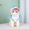 1pc Pet Products Shark Pet Clothes Winter and Autumn Warmth Halloween Universal Dog Clothes Cat Clothes Cat Supplies Blue
