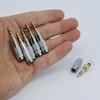 Gold Plated Silver 3.5mm 3 Pole Stereo Male Repair Headphone Jack Plug Cable Audio Headphones Connector Wire Soldering Cover