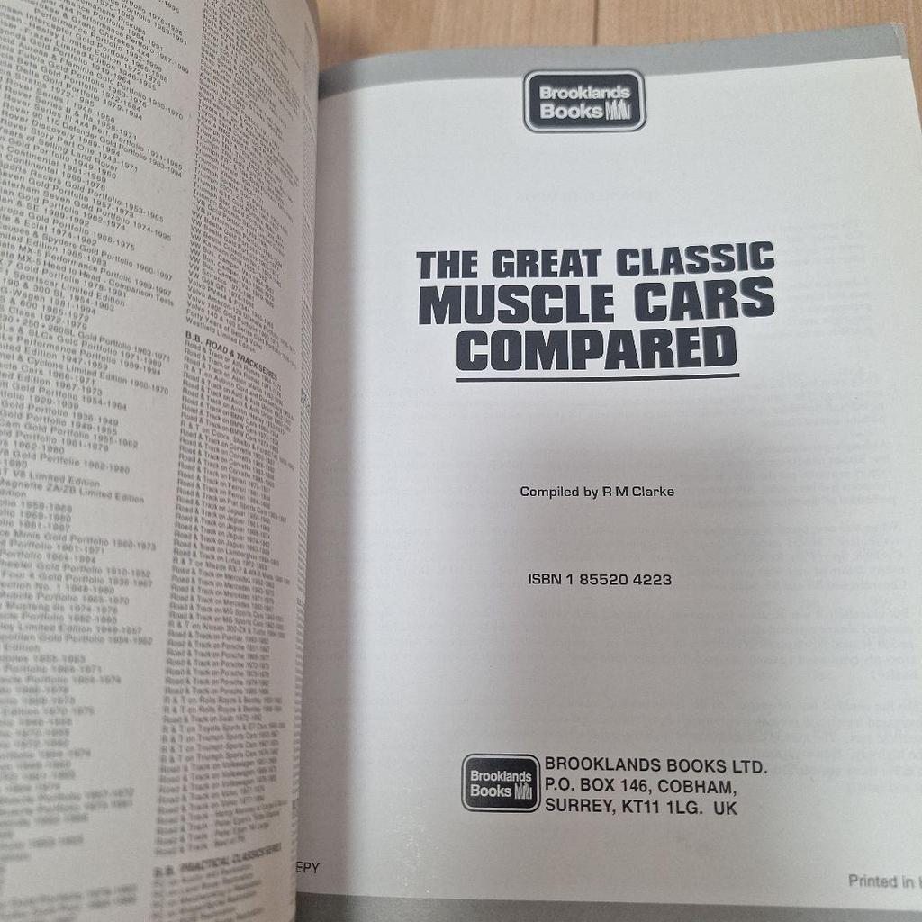 [USED] Deadstock Books American Classic Muscle Cars