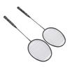 1 Pair Badminton Racket Set Lightweight Carbon Aluminum One Piece Badminton Racquets with Carrying Bag for 2 Player