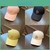 Cotton Embroidered Letter Baseball Cap With Sun Protection For Casual Wear