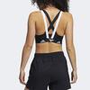 adidas Logo Muster Sport-BH Damen Unterwäsche Schwarz GM8300