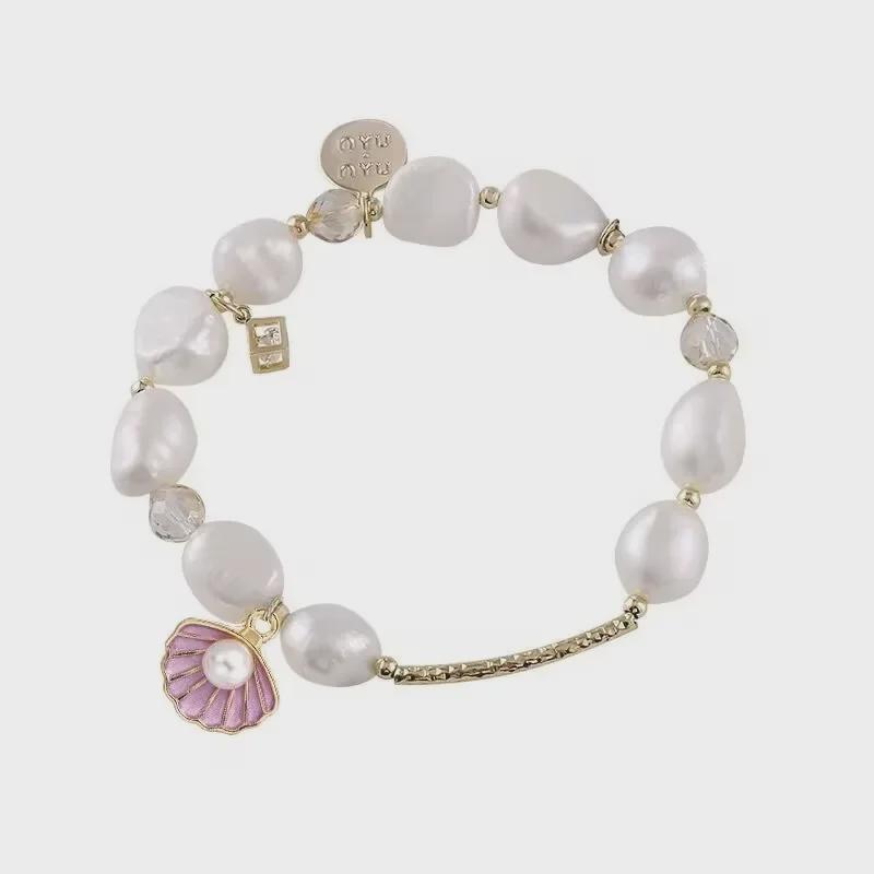 Pearl Color Oil Drop Shell Jewelry Accessories for DIY Bracelets, Keychains, and Pendants (W261)