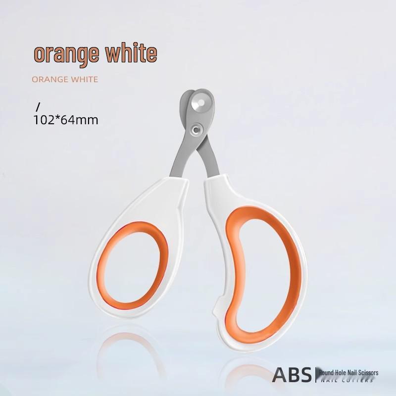 Gravity Push Adjustable Pet Nail Clippers for Cats & Small Animals - Beginner-Friendly Scissors with Round Hole Design
