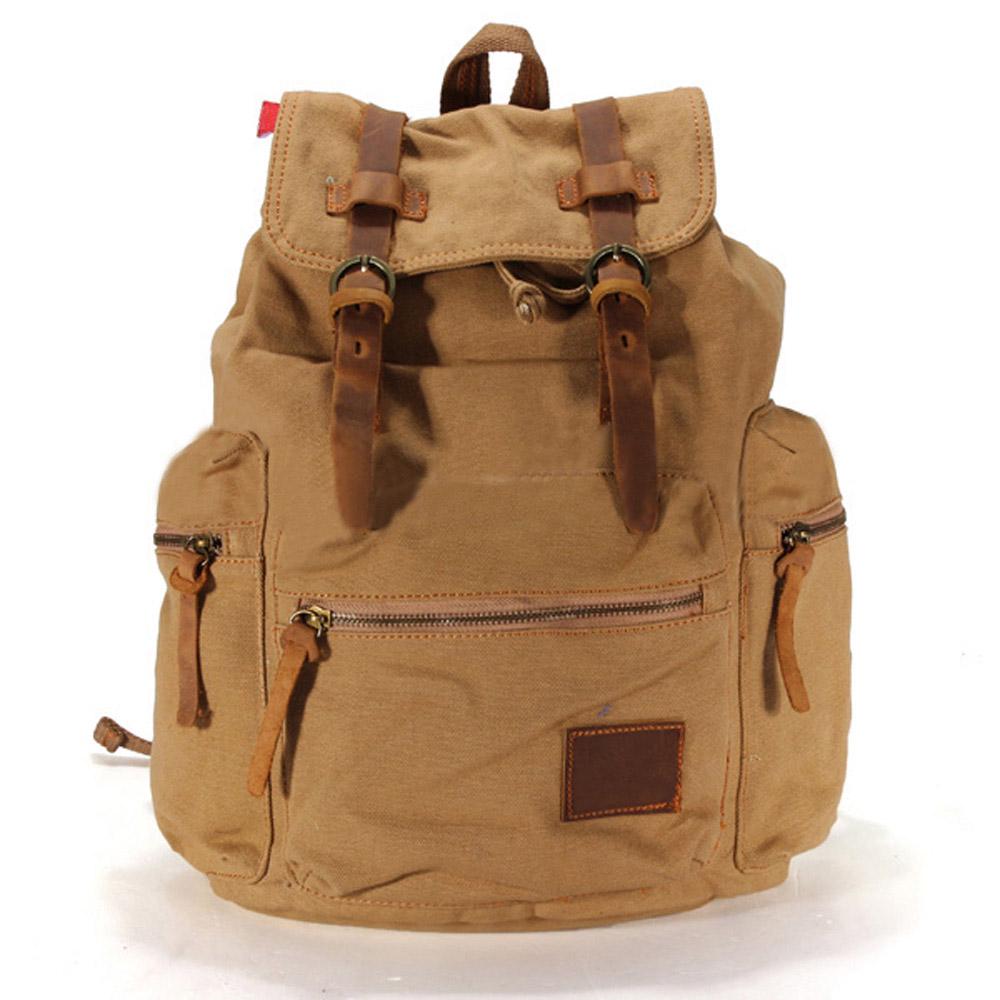leather backpacking backpack