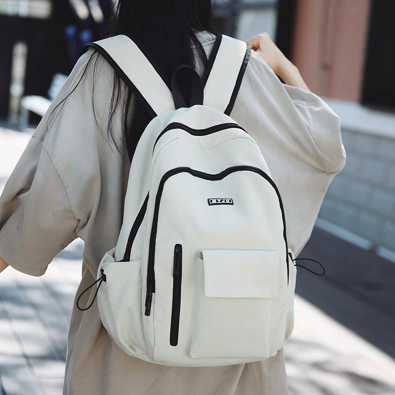 Large Capacity Women's Backpack Men's Leisure Travel Backpack Commuter Versatile College Student Junior High School Student School Bag
